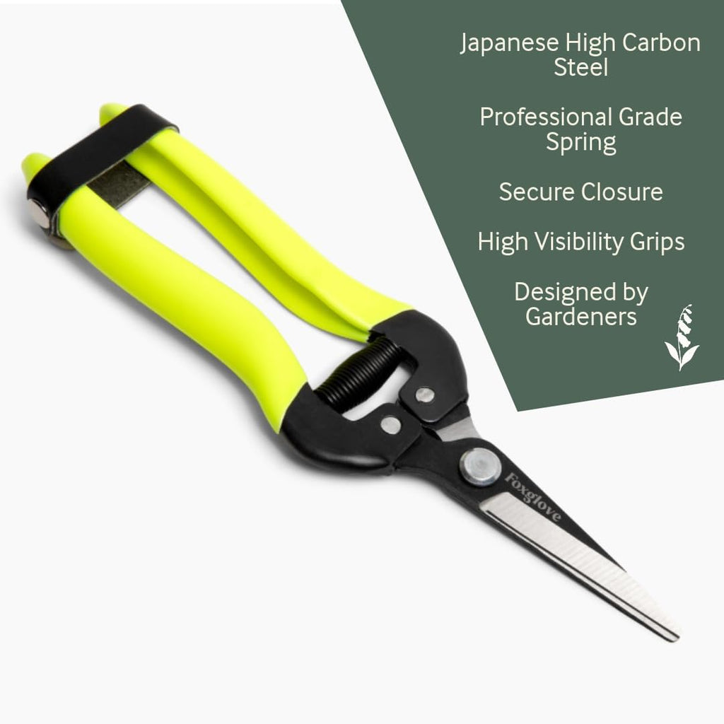 Foxglove Garden Scissors – Professional Pruning Shears for Gardening, Ultra-Sharp Garden Shears with Japanese SK5 Steel Blades, Ergonomic Gardening Shears & Garden Clippers for Flowers and Plants