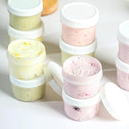 TUZAZO 4 Oz Food Storage Containers with Screw Lids, 12-Count BPA Free Small Snack Plastic Freezer Container for Sauce, Jam and Puree, Reusable Plastic Ice Cream Containers