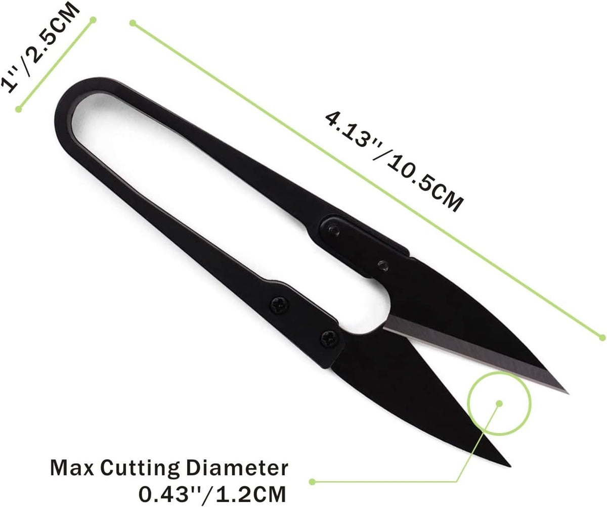 JINJIAN Bonsai Pruning Scissors 12PCS - Small Pruner Shears Bud Leaves Trimmer Garden Shears for Plants, Gardening Clippers for Flower Bonsai Trimming Pruners Trimmers Secateurs(BLACK)