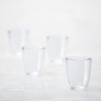 Fortessa Los Cabos Glass Drinkware Collection, 10 Ounce Tumbler (Set of 4), Clear