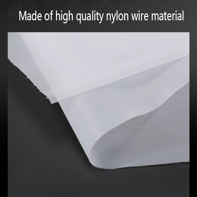Fine Filter Mesh Nylon Fabric, Recycling Screens for Kitchen Filtration Food Wine 80-500 Mesh(120mesh 120micron,1x10 meter)
