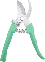 Pruning Shears for Gardening, 1 Pack Garden Scissors for Cutting Fresh Flowers, Floral Clippers for Plants, Fruits (Green)