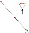 GARTOL Pruner for Garden, Cut Upto 1 Inch & Hold Telescopic Pole Pruner, Fruit Picker with Rotating Blade Head, Lightweight Aluminum Extendable Handle for Tree Branch Cutter, 3.67-5.45 FT, Silver
