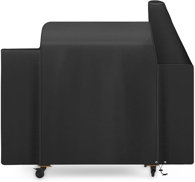 Grill Cover for Pit Boss Savannah Onyx Edition Pellet Grill,All-Weather Outdoor Heavy Duty 600D Waterproof Pitboss PB1500NX Smoker Cover for Pit Boss Savannah Onyx 1500 Pellet Grill,Black