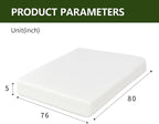 5 Inch King Size Mattress in a Box,Memory Foam Mattress for Comfort Sleep, Cooling Night Sleep & Pressure Relief, Ships Compressed (5", King)
