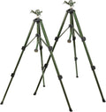 RESTMO 2 Pack Tripod Base Zinc Impact Sprinkler, 360° Rotating & 3-Height Adjustable Tripod, Heavy Duty Full Metal Sprinkler for Agriculture and Large Yard Irrigation