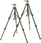 RESTMO 2 Pack Tripod Base Zinc Impact Sprinkler, 360° Rotating & 3-Height Adjustable Tripod, Heavy Duty Full Metal Sprinkler for Agriculture and Large Yard Irrigation