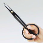 Hanafubuki Wazakura Twig Bonsai Scissors Made in Japan 7inch(180mm), Japanese Bonsai Garden Tools, Hasami Pruning Shears - Black