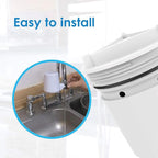 Waterdrop Faucet Water Filter, Replacement for Culligan® FM-15RA Water Filter, Culligan® FM-15A Filtration System, White Finish (Pack of 3)