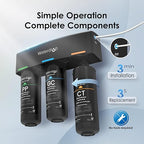 Waterdrop TSB 8 Layer Under Sink Water Filter, Reduces PFAS, PFOA/PFOS, Fluoride, Chlorine, Bad Taste & Odor, with Dedicated Faucet, NSF/ANSI 42 Certified Element, Under Sink Water Filtration System
