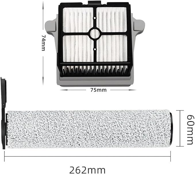Compatible For Tineco ，Floor One S7， Steam Main Brush Hepa Filter ，Compatible For S7 ，Steam Wet Dry Vacuum Cleaner Floor Scrubber Parts,Fittings(C set)