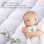 EASELAND King Size Mattress Pad Pillow Top Mattress Cover Quilted Fitted Mattress Protector Cotton 8-21" Deep Pocket Cooling Topper (78x80 Inches, White)