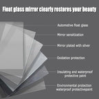 Bathroom Mirror with LED Lights, Backlit Illuminated Bathroom Mirror Wall Mounted Multifunction Vanity Mirror with 3 LED Light Color Dimmable and Demister Pad,(A,H60*W80CM/H23.6*W31.4IN)