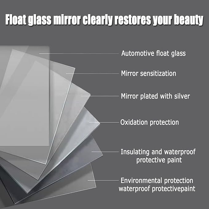 Bathroom Mirror with LED Lights, Backlit Illuminated Bathroom Mirror Wall Mounted Multifunction Vanity Mirror with 3 LED Light Color Dimmable and Demister Pad,(A,H60*W80CM/H23.6*W31.4IN)