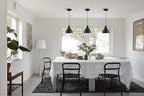 3 Pack 1 Light Industrial Hanging Indoor Mini Pendant Ceiling Light Fixtures Black Finish for Bar Dining Room Corridor Living Room Kitchen Island