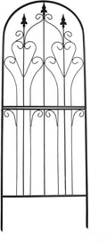 Trellis 70.9" H x 25.6" W Metal Premium Quality Material Rust-Resistant Climbing Frame for Vines Flowers Elegant Garden Roses Vine Ivy Clematis Trellises Black