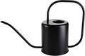 Fasmov 51 Oz Stainless Steel Watering Can Modern Style Watering Pot, Watering Can with Long Spout for Easy Pour, Water Outdoor Garden, Indoor Plant (Black)