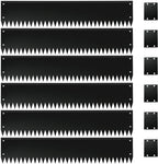 Steel Garden Edging with Top Bending Protection Metal Lanscape Edging Steel Lawn Edging 40 inch Strips, 8 inch Depth 180 Degree Bend for Garden,Lawn,Backyard, 6 Pack (8 inch-180 Degree Bend, Black)