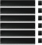 Black Steel Garden Edging with Top Bending Protection Metal Lanscape Edging Steel Garden Lawn Edging 40 inch Strips, Metal Edging for Garden,Lawn,Backyard, 6 Pack (10 inch-180 Degree Bend, Black)