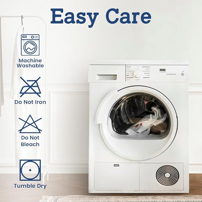 Casa Lino 100% Cotton Bath Towels Set of 4 (1 Bath Towel, 1 Hand Towel & 2 Wash Cloths) - Bathroom Towels and Washcloths Set - Complete Bathroom Set - Guest Room Essentials - (White)