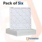 Filters Fast 7.5x7.5x1 Air Filter MERV 8, 1" AC Furnace Air Filters, Made in the USA, Actual Size: 7.5x7.5x0.75, 6 Pack