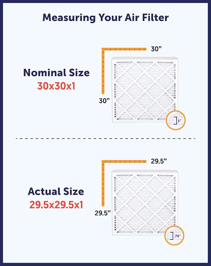 Filter King 20x57x1 Air Filter | 4-PACK | MERV 8 HVAC Pleated A/C Furnace Filters | MADE IN USA | Actual Size: 20 x 57 x .75"