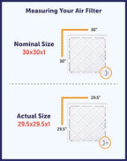 Filter King 36.5x33.5x1 Air Filter | 4-PACK | MERV 8 HVAC Pleated A/C Furnace Filters | MADE IN USA | Actual Size: 36.5 x 33.5 x .75"