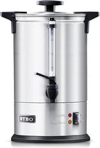 SYBO 120 Cup Commercial Coffee Urn & Hot Beverage Dispenser Stainless Steel Percolate Maker Fast Brew Keeps Warm – Ideal for Tea Water at Events Catering 18 L Metallic