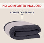 Kotton Culture 1 Pc California King Size Duvet Cover Only -100% Egyptian Cotton Sateen 600 Thread Count Ultra Soft Premium Durable Comforter Cover Zipper Closure & Corner Ties (Dashing Grey,104"x98")