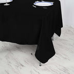 Efavormart 70" Square Linens Black Wholesale Linens Polyester Square Linen Tablecloth for Wedding Banquet Party Restaurant
