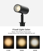 Landscape Lighting Low Voltage, 7W Outdoor Spotlights with Power Supply, 24V Plug in LED Spot Lights for Yard, Backyard, House, Pathway, Garden, IP65 Waterproof CRI 90