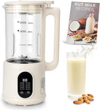 Nut Milk Maker, 8 in 1 Homemade Automatic Plant-Based Milk, Soy Milk, Oat Milk, Almond Milk, Coconut Milk & More, Multifunctional/12 Hours Timer/Auto-Clean/Room Temp/Keep Warm/Boil/Room Temp/Low-Noise