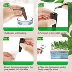 90pcs Hydroponic Seed Pod Kit Include 30pcs Plant Replacement Basket Containers,30 Grow Domes and 30 Seed Label Compatible with Hydroponic Growing Garden System(0.5 Inch,White)