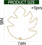 5PCS Durable Monstera Plant Stem Support Stake with Adjustable Leaf Holders - Plant Support Kit for Indoor Botanicals, Cactus Stabilizers, and Turtle Shell Climbers - Ideal for Plant Enthusiasts