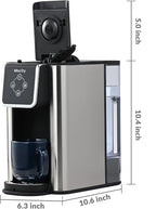 Mecity Coffee Maker 3 in 1 Single Serve Coffee Machine, Compatible with K cup Capsules, Instant Coffee Pot, Tea maker, 6,8,10 Oz Cup, Removable 50 Oz Water Reservoir, 120V 1150W