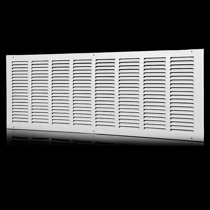 32 x 10 Vent Cover(Duct Opening Size),Air Return Vent Cover,Flat Vent Cover,Rejillas De Aire Acondicionado para Casa,Return Air Grilles,Outer Dimensions:33.75"Wx11.75"H(32"W x 10"H, Duct Opening)