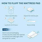 YUGYVOB Twin XL Mattress Topper Extra Thick, Cooling, and Breathable Mattress Pad 8-21" Deep Pocket Soft Down Alternative Fill