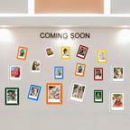 Acrylic Magnetic Refrigerator Picture Frames, 3x5 Inch Fridge Magnetic Mini Photo Frames Compatible with Polaroid Camera Photos for Refrigerator/Locker/Wall, Colorful 6 Pack