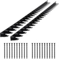 VEVOR Landscape Edging Border, 10Pcs 6 ft x 1.6 in Plastic Garden Edging with 60 Spikes, Sun-Resistant Flowerbed Borders, DIY Layout, No Dig Garden Edger Border Divider for Lawn Edgings for Yard