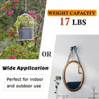236 Inch Gold Hanging Baskets Chains - Adjustable Length, Brass Decorative Metal Chain with A Great Assortment of Hooks for Hanging Bird Feeders Planters Baskets Billboards Ornaments, Chain Hooks DIY
