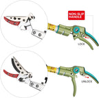 Extendable Tree Cutter, 3.67-5.45 FT Telescopic Pole Pruner, Lightweight Aluminum Handle, Teflon-Coated Blade, Cuts Up to 1/2 Inch, Ideal for Fruit Picking & Tree Branch Cutting | LFX101