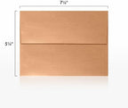 LUXPaper A7 Invitation Envelopes | Peel & Press | 5 1/4" x 7 1/4" | Copper Metallic | 80lb. Text | 250 Qty