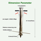 Seedling Transplanting Bulb Planter Tool Long Handle, Vegetable Young Plant Manual Plant Transplanter, Double Handle Stainless Steel Planting Garden Tools with Pedal for Garden, Greenhouse