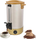 Electric Hot Water Dispenser 160 Cups Commercial Coffee Percolator & Beverage Dispenser w/Temperature Control, Stainless Steel Coffee Urn for Coffee & Tea
