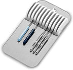 Madesmart Antimicrobial Classic Large Knife Mat Soft-Grip, Non-Slip Drawer, Long-Lasting Home Organization, EPA Certified, White
