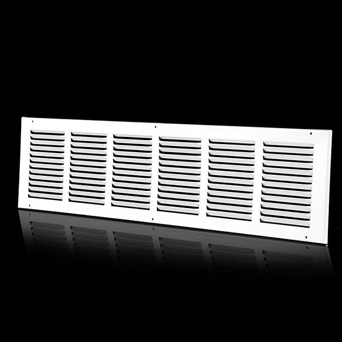 30x6 Return Air Grille(Duct Opening Size),Air Return Vent Cover,Flat Vent Cover,Rejillas De Aire Acondicionado para Casa,Return Air Grilles,Outer Dimensions:31.75"Wx7.75"H(30"W x 6"H, Duct Opening)