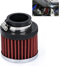 PTNHZ Universal Red Neck 1.5" 38mm Car High Flow Cold Air Intake Air Filter Power Intake Air Inlet System Air Cleaner