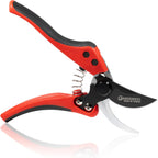 Gardeness Non-stick Coated Blade Bypass Pruning Shears-Garden Clippers For Gardening, Handheld Florist branch cutters - Floral Hand Secateurs with Comfort Grip Handles, Trimming and Yard Work