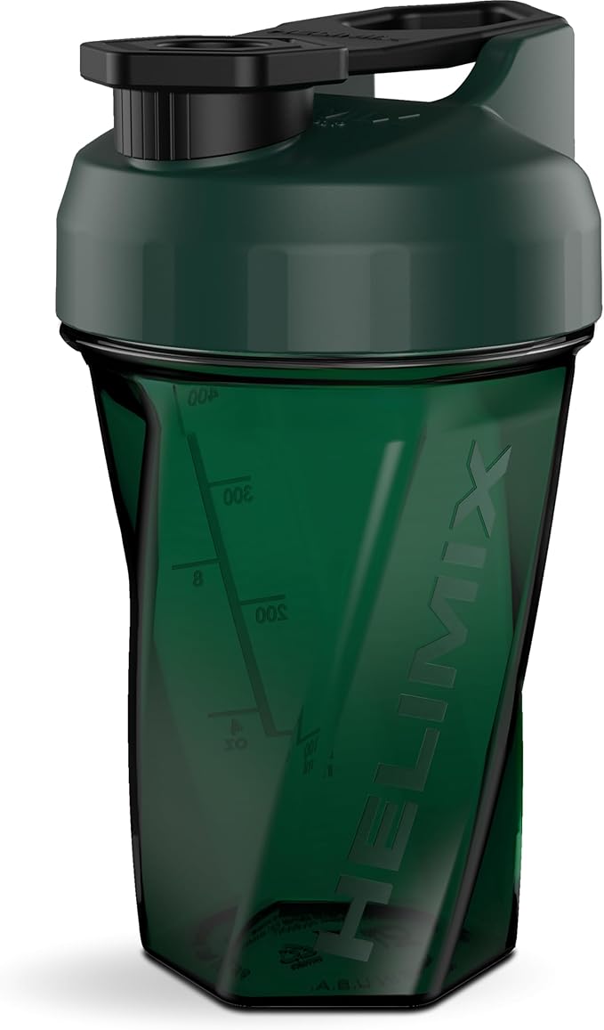 HELIMIX 1.5 Vortex Blender Shaker Bottle Holds upto 28oz | No Blending Ball or Whisk | USA Made | Portable Pre Workout Whey Protein Drink Shaker Cup | Mixes Cocktails Smoothies Shakes | Top Rack Safe
