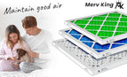 MervKing 16x25x5 Air Filter Actual Size: 15.88" x 24.88" x 4.38" MERV 11 MPR 1000-1200 | MADE IN USA | 4-Pack | Pleated HVAC AC Furnace Replacement